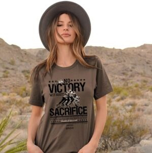 NWT Kerusso No Victory Without Sacrifice T-Shirt Unisex